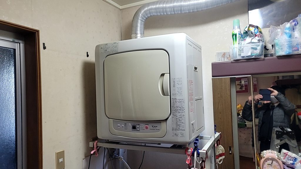 名古屋市中村区ガス衣類乾燥機取替作業